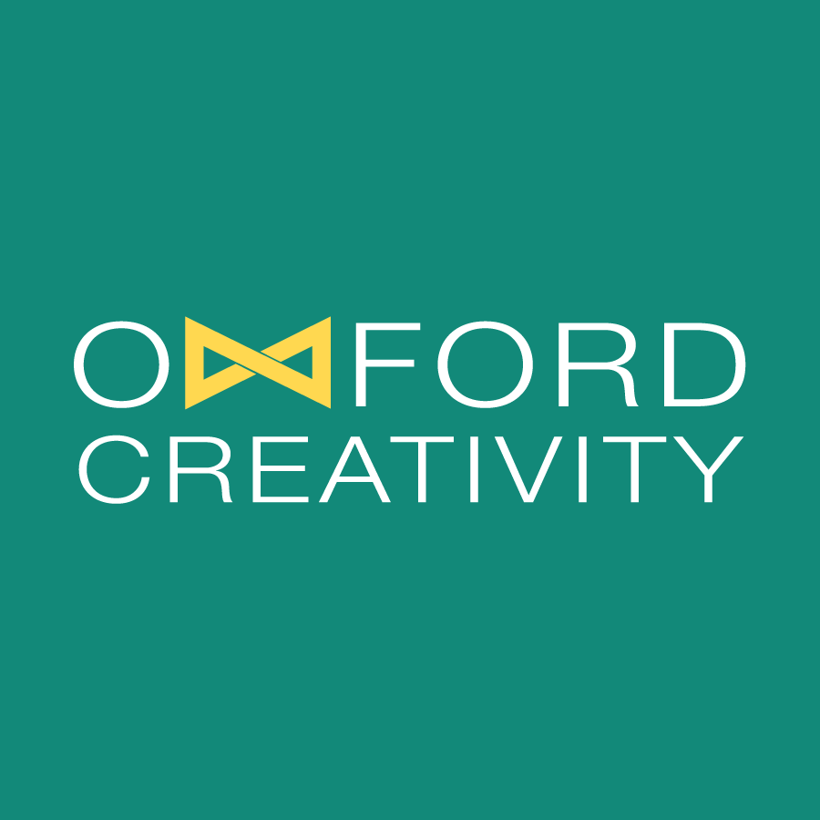 bespoke websites designed in HubSpot - 'Oxford Creativity' written in white on a green background 